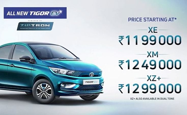 Tata Tigor EV launched with aggressive Rs 11.99 lakh pricing Autocar Professional