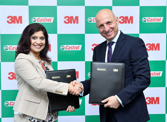 L-R: Debarati Sen, managing director, 3M India, and Omer Dormen, managing director, Castrol India.