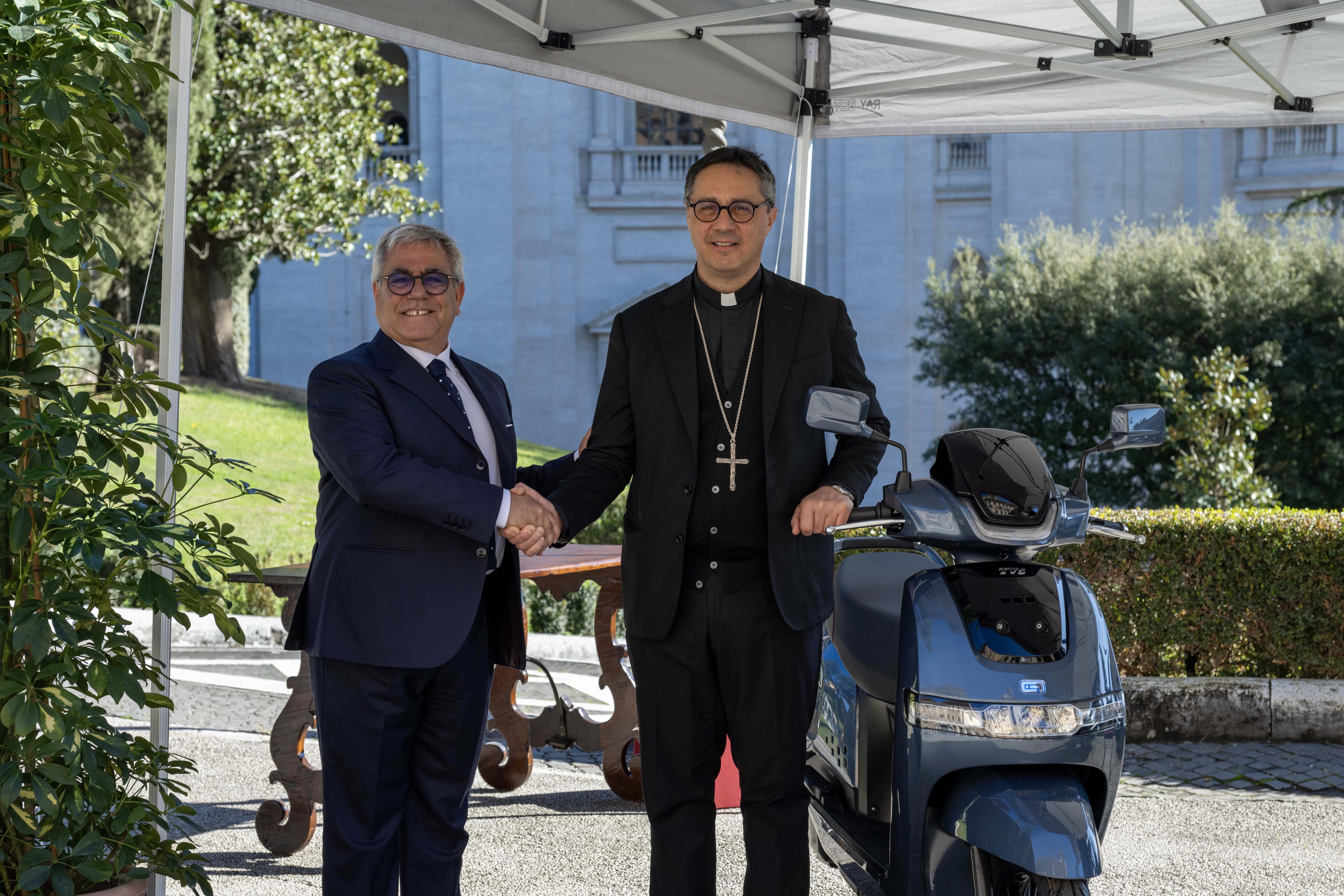 TVS Motor Delivers Electric Scooters to Vatican City State