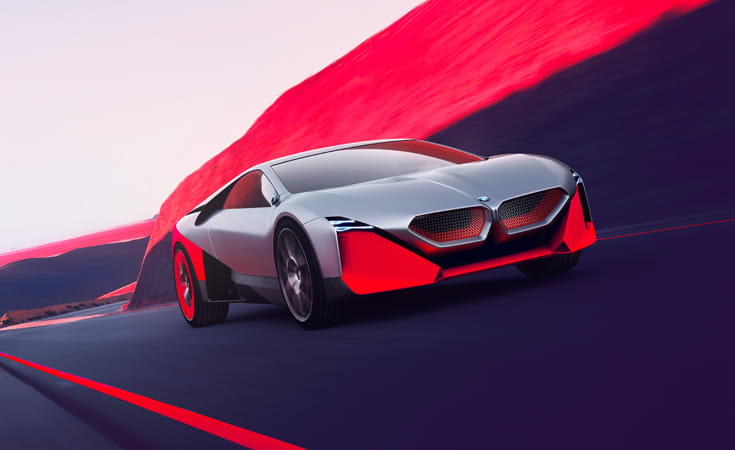 The BMW Vision M NEXT’s exterior exudes BMW sports-car DNA.