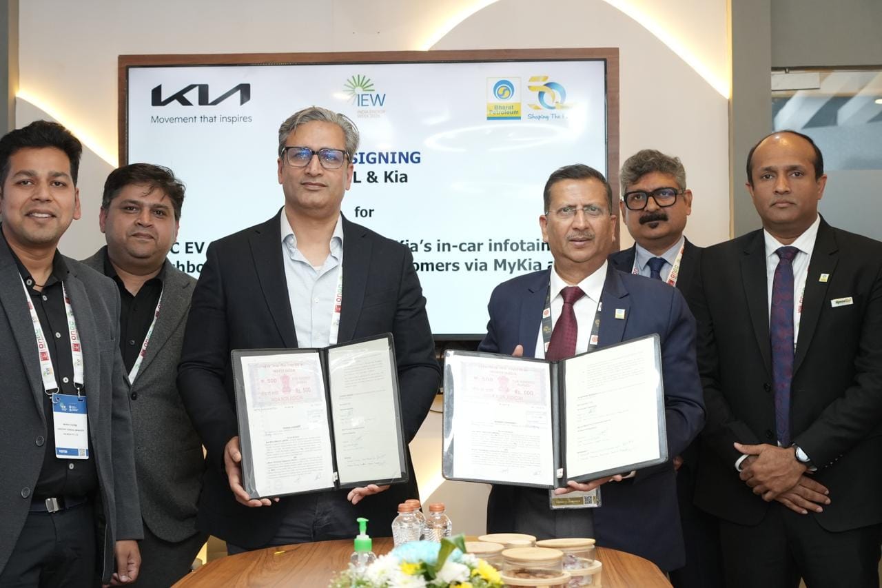 Kia India Partners with BPCL to Expand EV Charging Network to 15,000+ Points