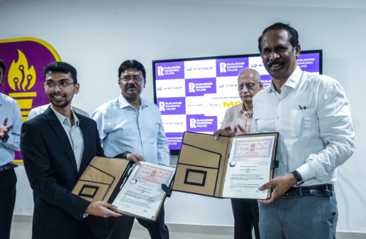 Raptee.HV Partners with Rajalakshmi Engineering College to Establish EV Centre of Excellence