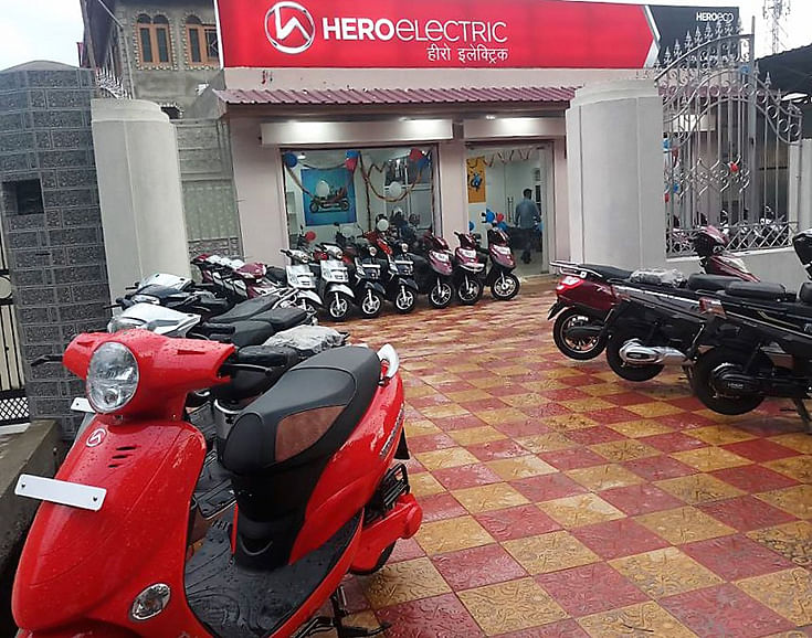 Hero electric bike showroom discount