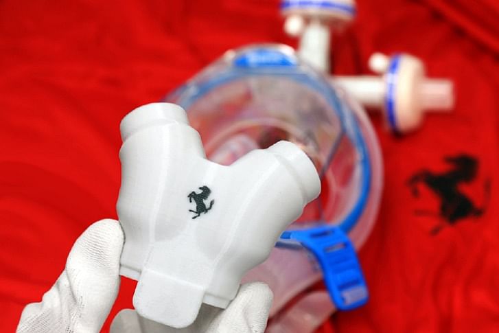 Ferrari begins making respirator valves at Maranello plant