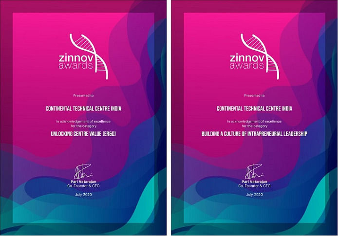 Continental bags Zinnov Confluence awards for its India Technical Center
