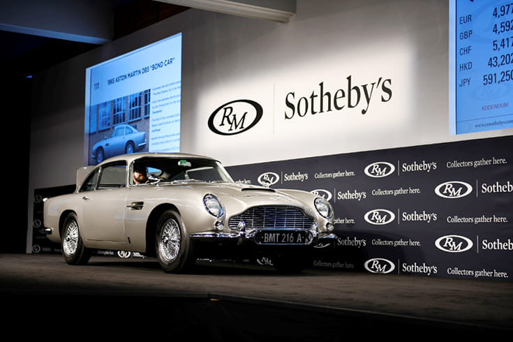Iconic James Bond Aston Martin DB5 sells for a record $6.4 million