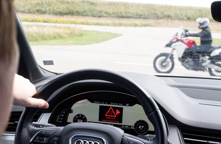 Ducati tests new C-V2X communication system Ducati tests new C-V2X communication system