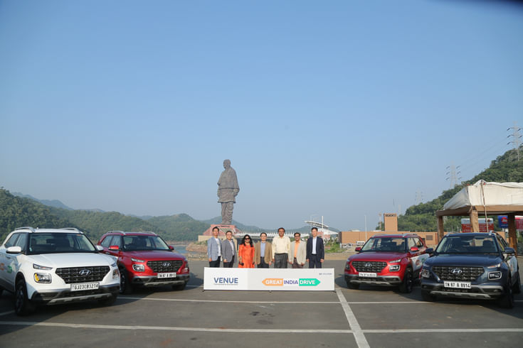 Hyundai Great India Drive flagged off from 'Statue of Unity'