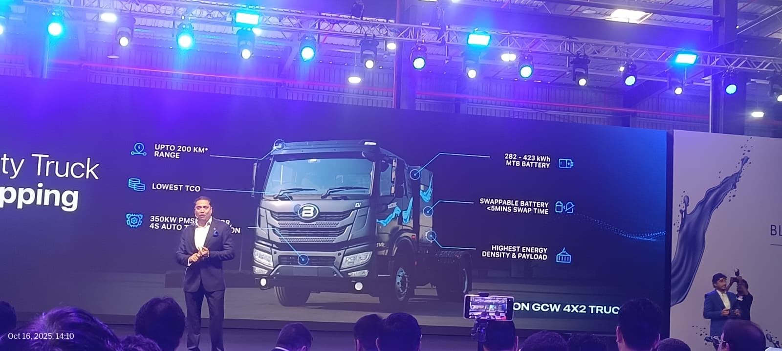Blue Energy Motors Launches Electric Heavy-Duty Truck with Battery Swapping Technology