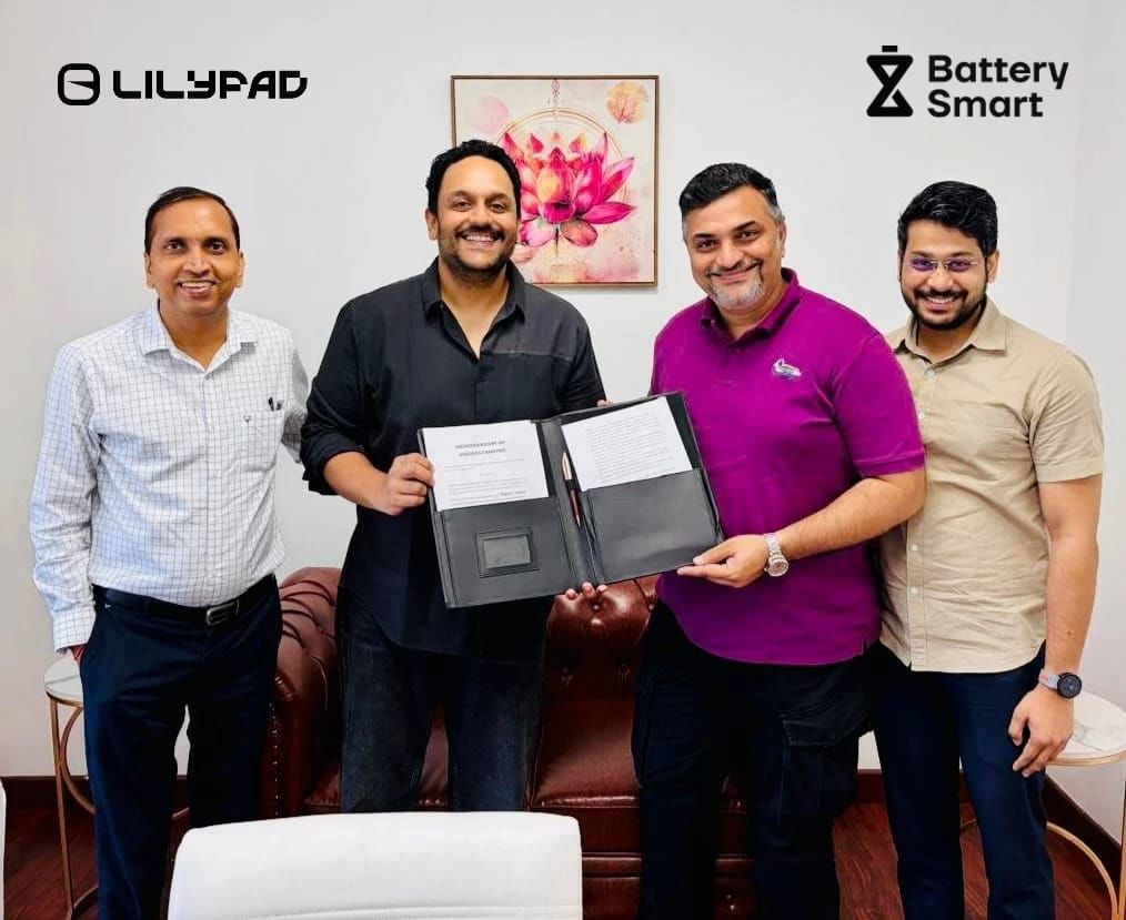 Lilypad and Battery Smart Partner to Boost EV Adoption in Delhi NCR