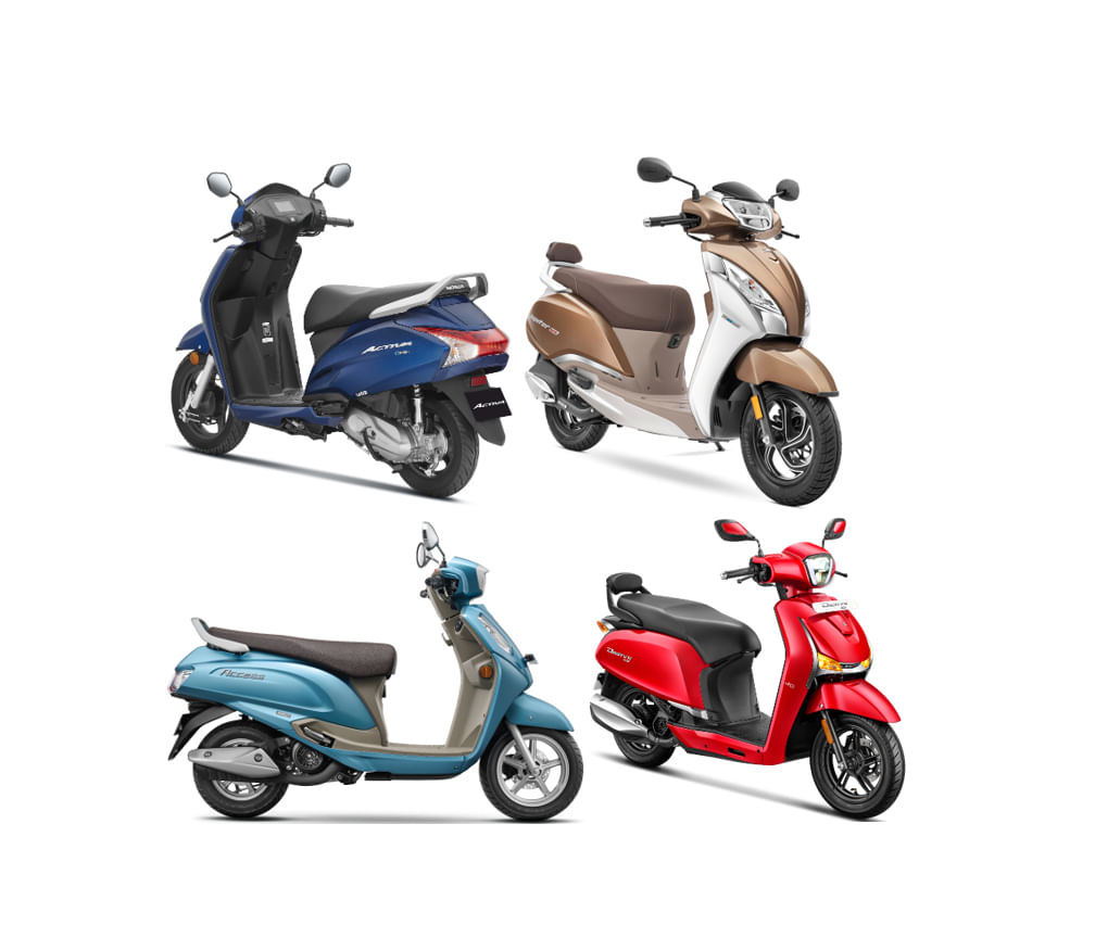 Honda, TVS and Hero Drive Highest-Ever Scooter Sales of 824,003 Units in October
