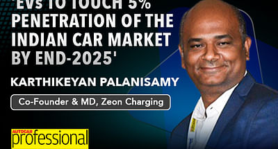 'EVs to touch 5% market penetration by end-2025': Zeon Charging's Karthikeyan Palanisamy