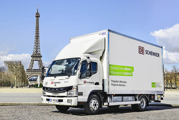 DB Schenker acquires more Fuso eCanter trucks for Paris, Frankfurt and Stuttgart operations