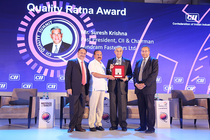 Sundram Fasteners' Suresh Krishna conferred CII's 'Quality Ratna' award