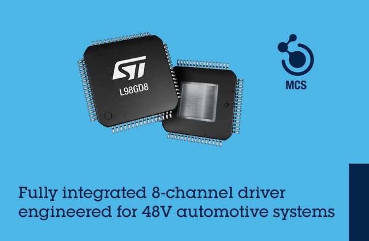 St Bridge Driver STMicroelectronics Launches Eight-Channel Gate Driver for 48V ...