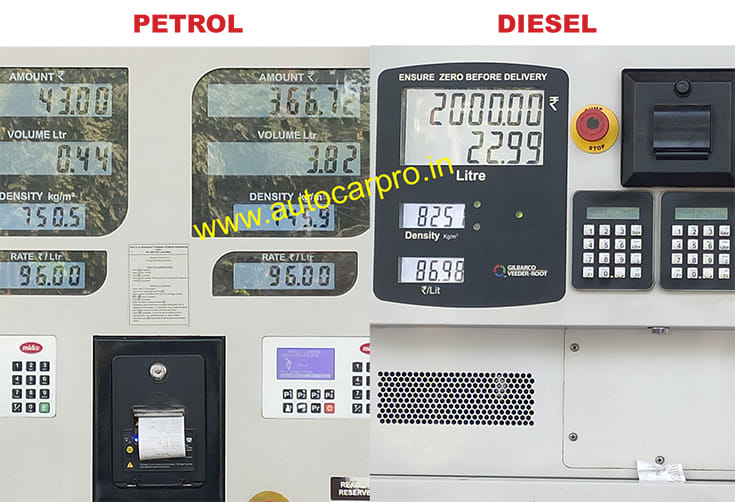 Petrol hits Rs 96 a litre in Mumbai, diesel at Rs 86.98