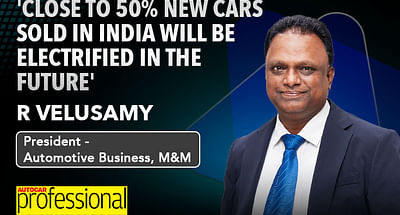 'Close to 50% cars sold in India will be electrified in the future': R Velusamy