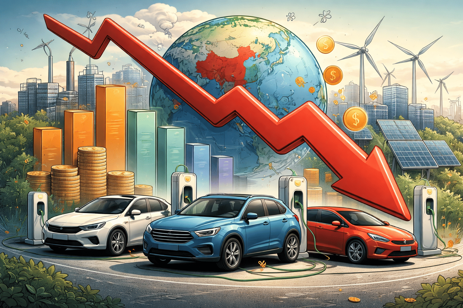 Global EV Sales Fall 3% in January, Reuters Reports