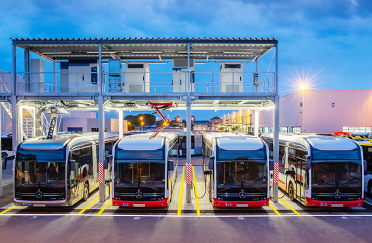 Modular Ev Bus Daimler Buses develops flexible, modular EV charging concept | Autocar ...