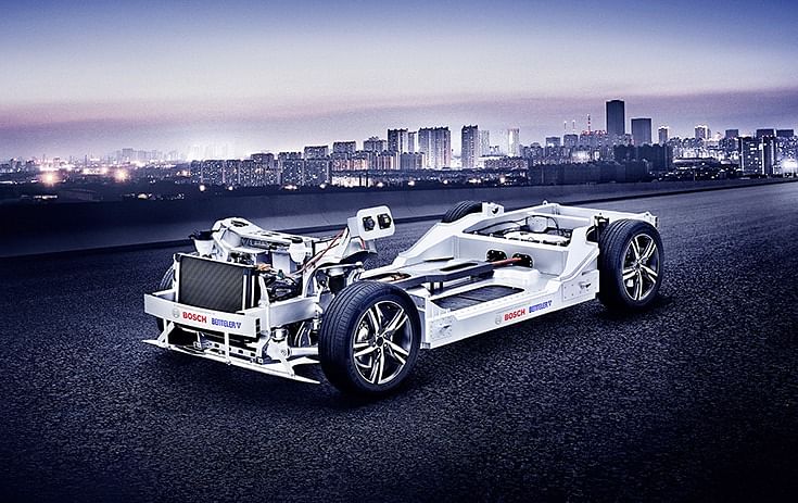 ​The technical foundation for the collaboration is the rolling chassis, which Benteler and Bosch have been developing since last year. It is based on the Benteler Electric Drive System (BEDS).
