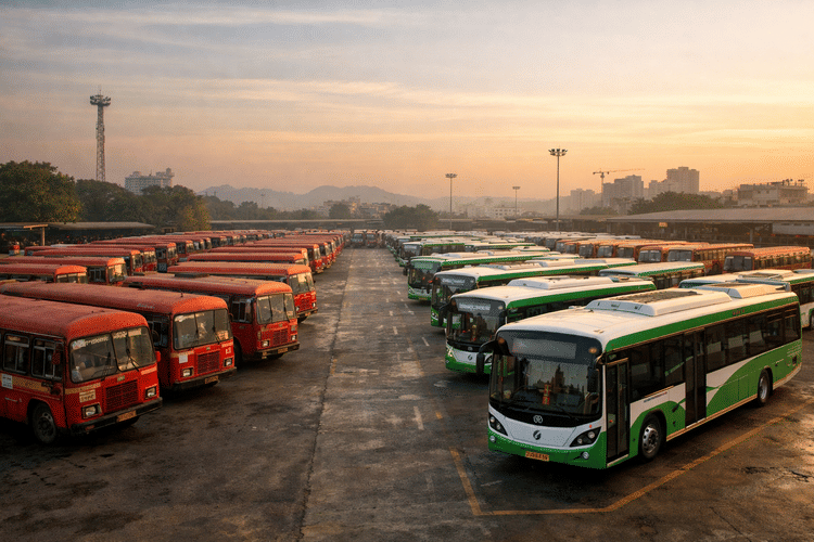 MSRTC to Replace Entire 22,000-Bus Fleet with Electric Vehicles by 2037