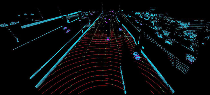 Luminar LiDAR highway perception.