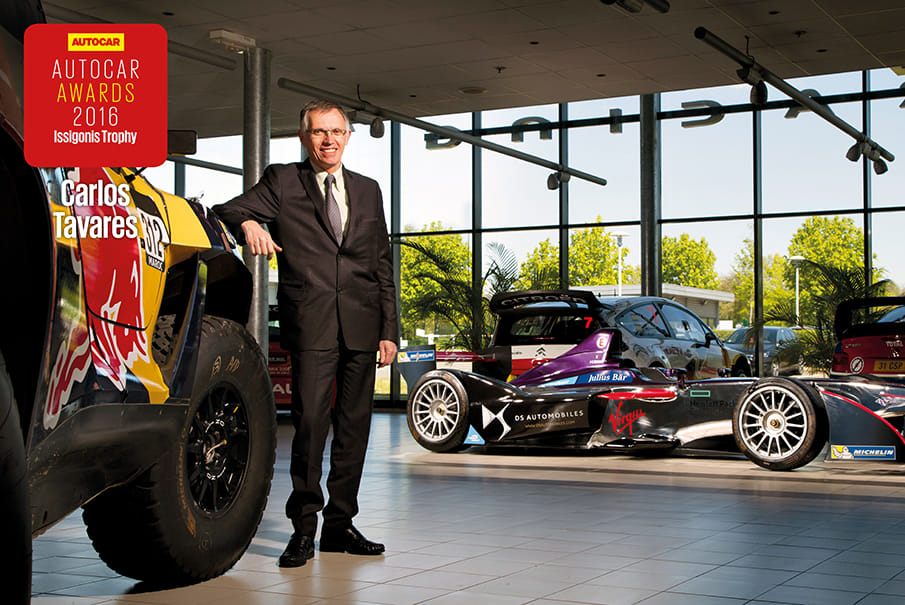 Carlos Tavares wins Autocar UK’s Issigonis Trophy