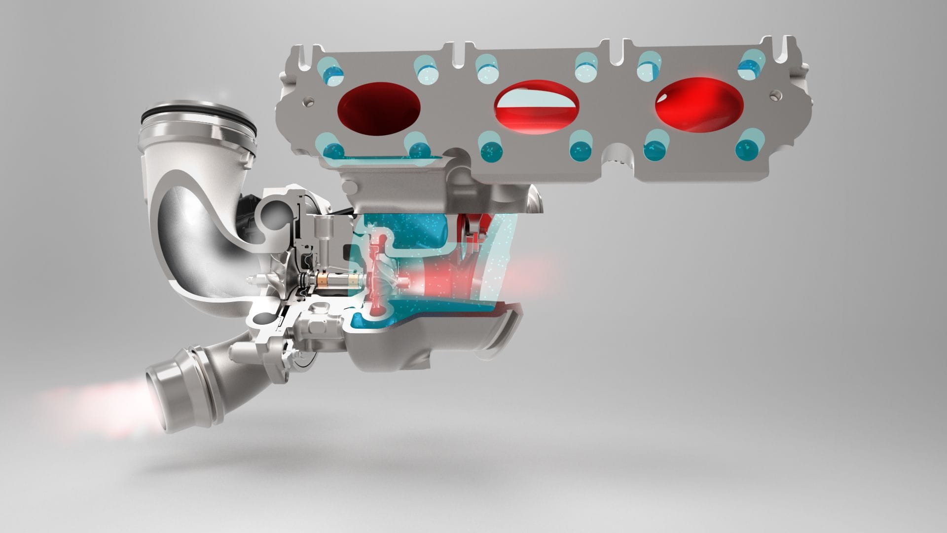 Continental has world premiere for water-cooled turbocharger with aluminium housing
