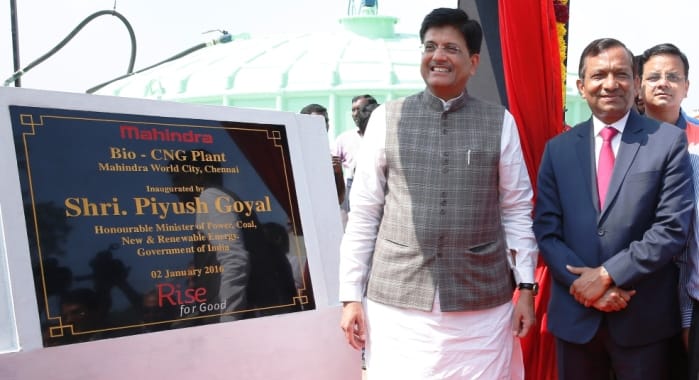 Mahindra Group’s new bio-CNG plant in Chennai to help produce auto grade CNG equivalent