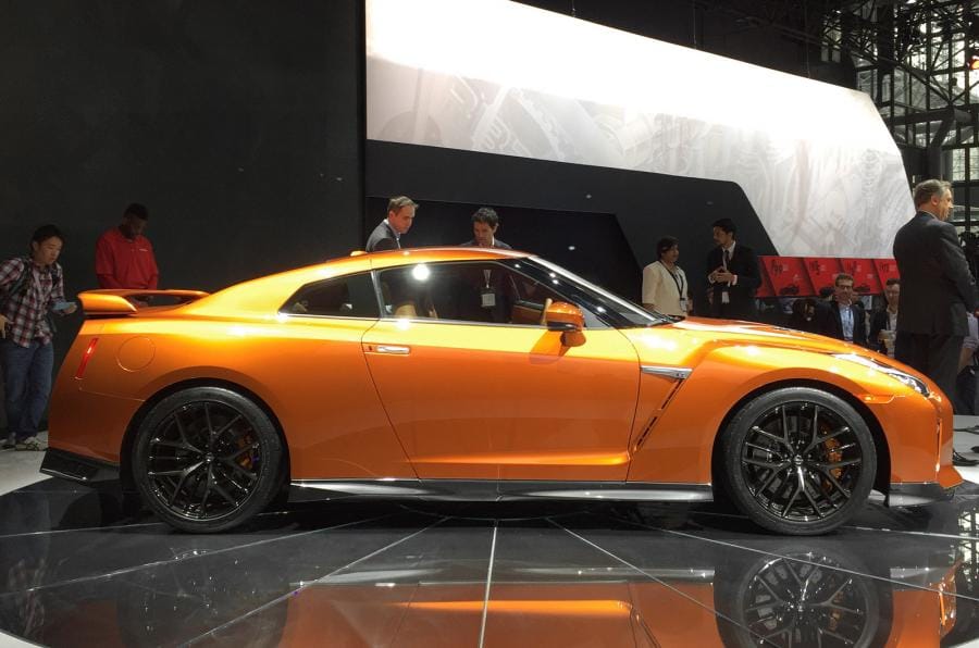 Facelifted Nissan GT-R unveiled at New York Show