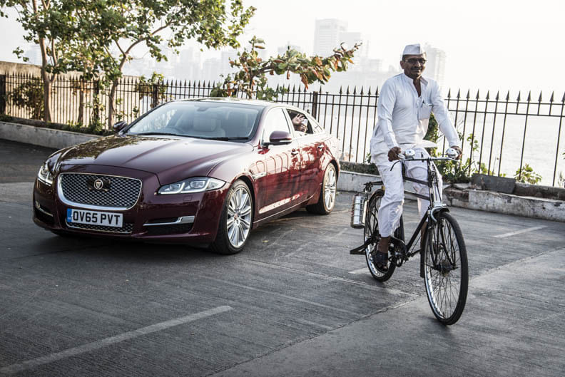 Jaguar puts new 2016 XJ to the test in Mumbai Dabbawalla Delivery Challenge