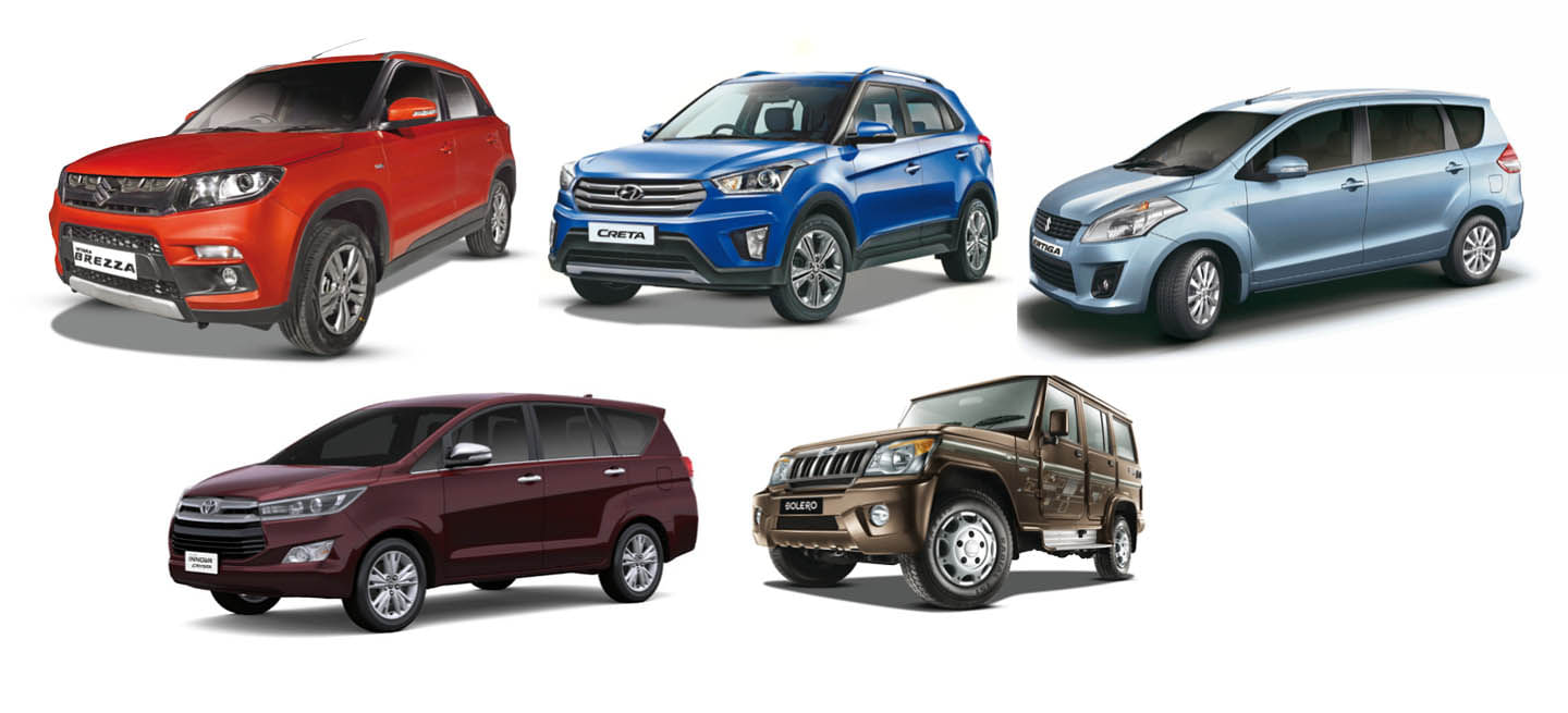 INDIA SALES: Top 5 Utility Vehicles in December 2016