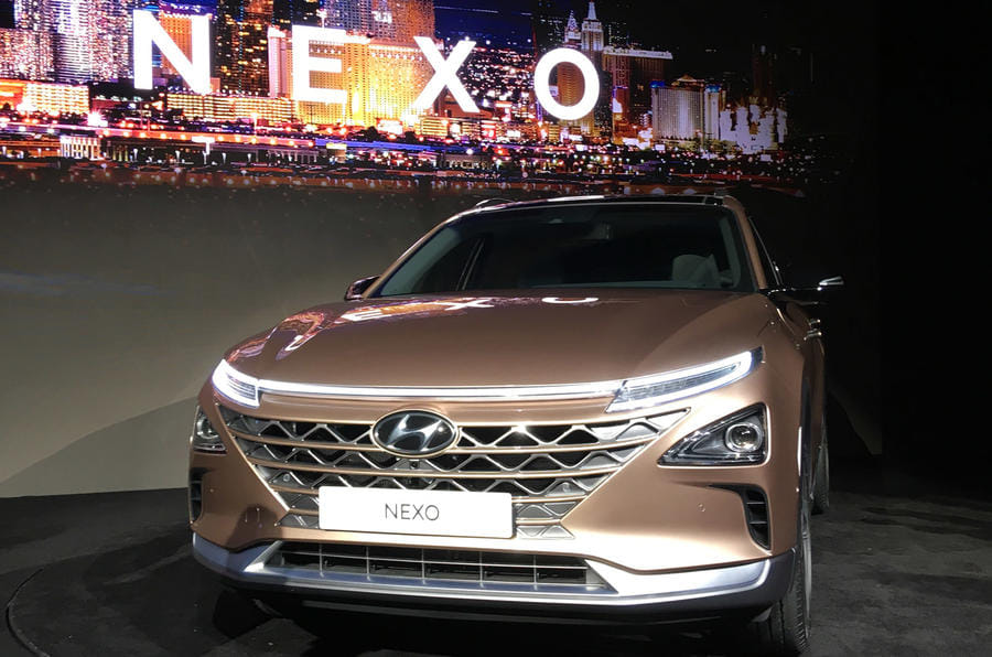 Hyundai Nexo hydrogen fuel cell-powered SUV revealed at CES
