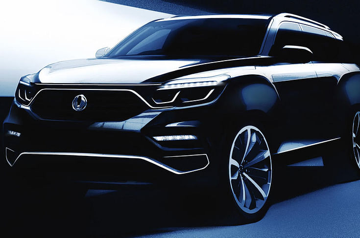 These sketches reveal the exterior design of the new SsangYong Rexton.
