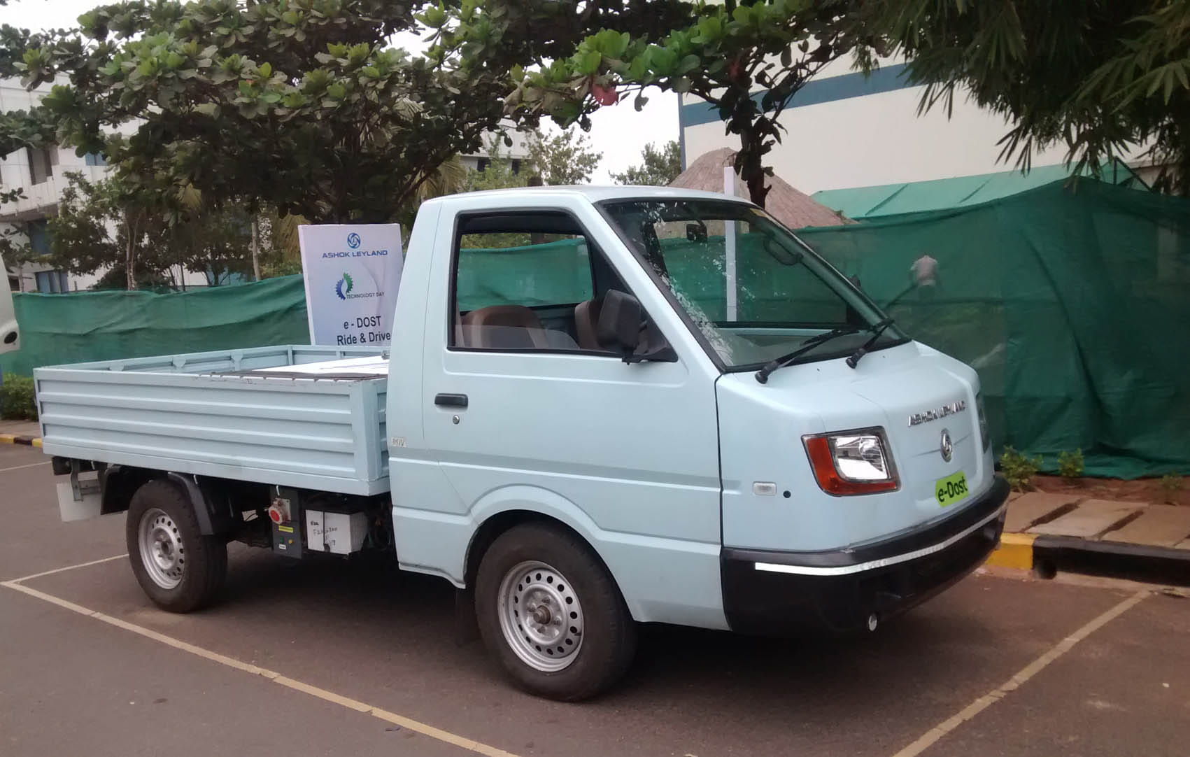 All electric version of Ashok Leyland's Dost LCV