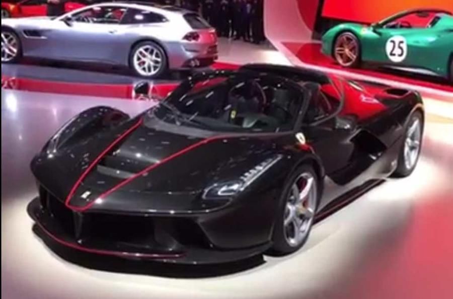 2017 Ferrari LaFerrari Aperta makes debut in Paris
