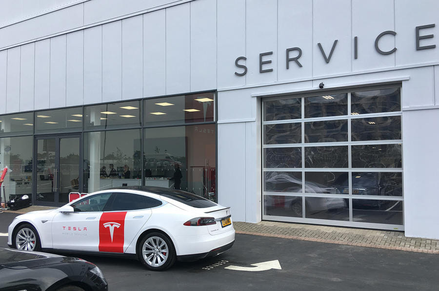 Tesla Model S transformed into mobile servicing vehicle