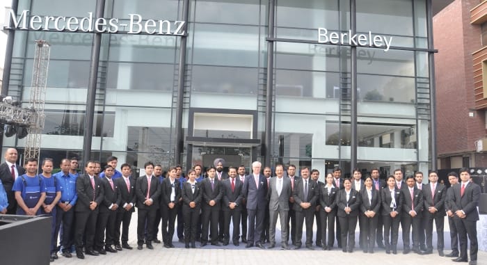 Roland Folger, MD & CEO, Mercedes Benz India at the dealership launch in Dehradun