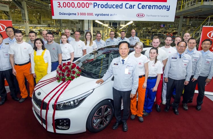 Kia Motors builds its three millionth car in Europe Kia Motors builds its three millionth car in Europe