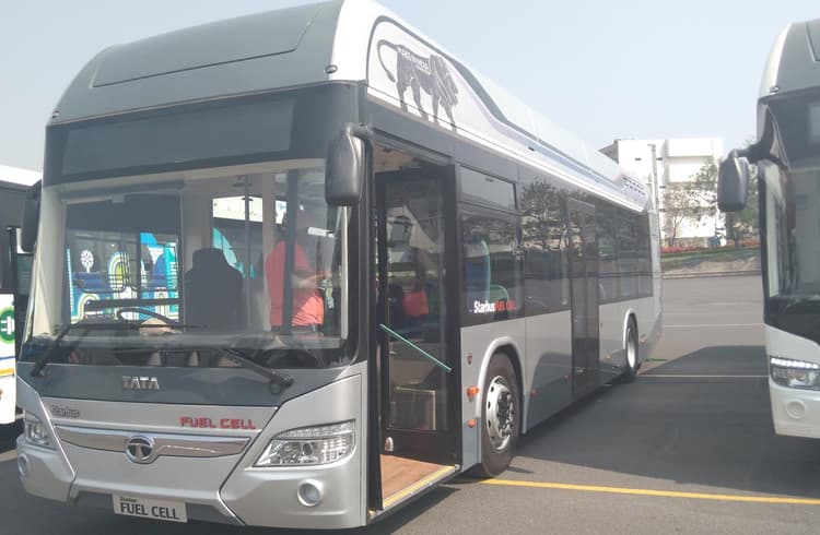In January 2017, Tata Motors had showcased the Starbus Fuel Cell bus, along with electric, hybrid and LNG buses. In January 2017, Tata Motors had showcased the Starbus Fuel Cell bus, along with electric, hybrid and LNG buses.