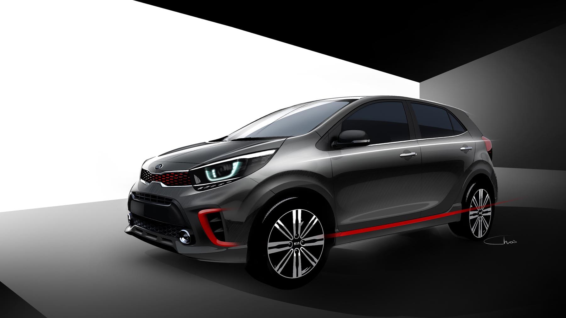 Kia teases with first renderings of new Picanto