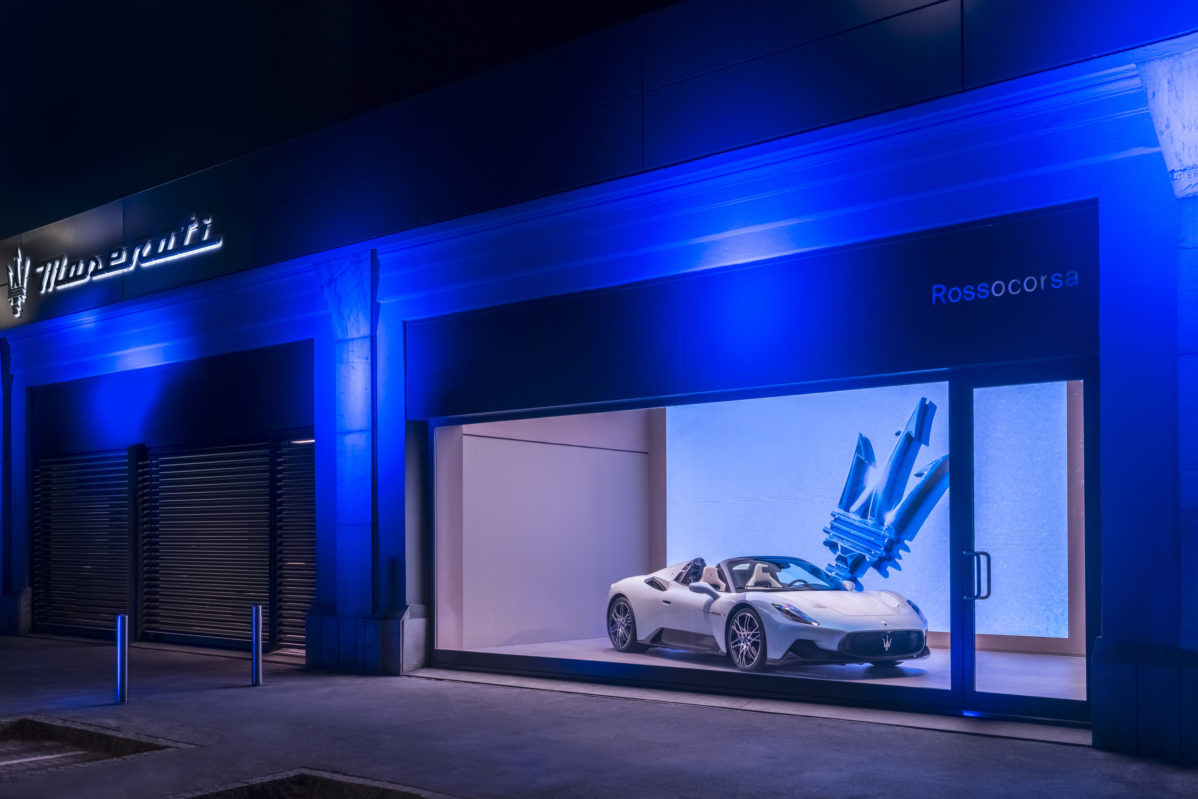Italian carmaker Maserati unveils its first new global retail showroom