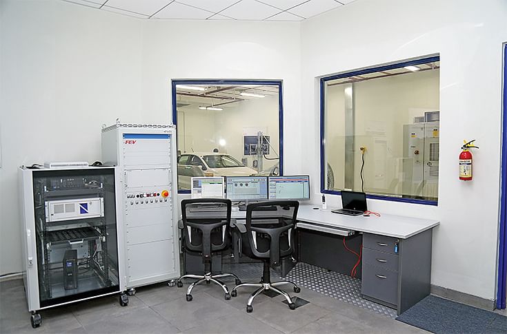 Analyser room at FEV India. 