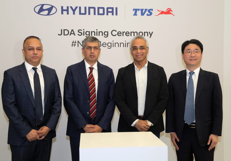 Hyundai And TVS Motor Formalize Agreement To Co-Develop Electric Three-Wheelers