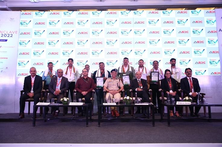 A group snap of those who received their awards of excellence.