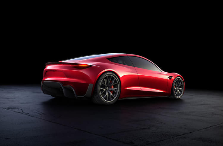 Tesla Roadster Concept Grigio 1:64 Scala da Collezione Diorama Tesla Roadster Concept Grigio 1:64 Scala da Collezione Diorama