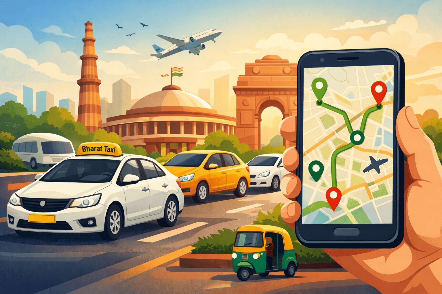 Bharat Taxi Launches in Delhi Today with 2.5 Lakh Vehicles, Reports NDTV