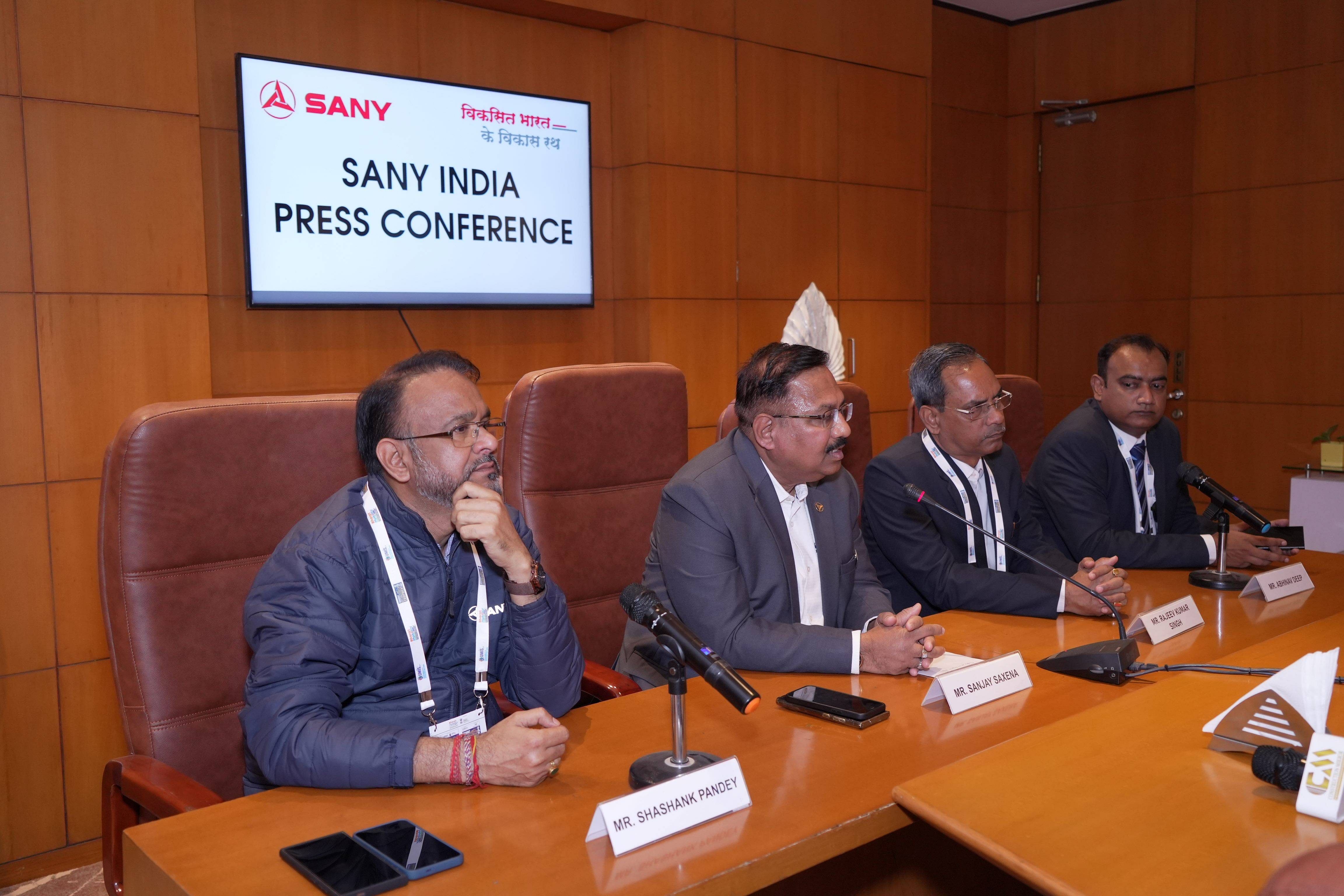 SANY India Showcases Domestic Manufacturing at Mobility Expo