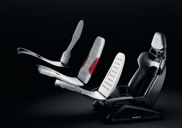 Porsche reveals innovative 3D-printing tech for bucket seats