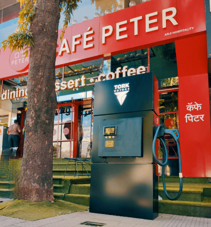 Tork Motors installs first EV charging station in Pune ahead of e-motorcycle launch
